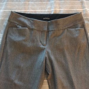 Express charcoal slacks